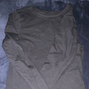 Black long sleeve tee for girls